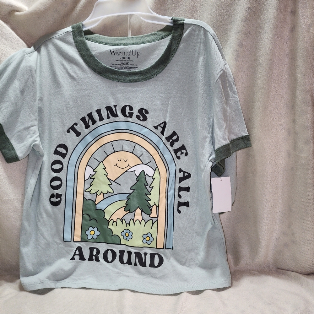 Good Things Women's Ringer Tee and Short Sleep Set - Picture 7 of 12
